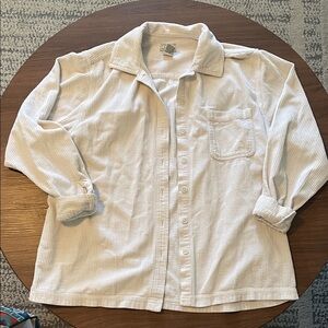 LL Bean White Button Down